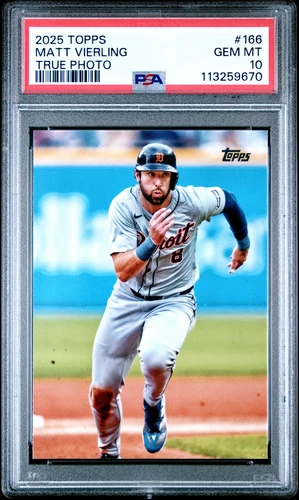 2025 TOPPS TRUE PHOTO #166 MATT VIERLING PSA 10