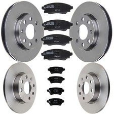 Opel Meriva Bremsen Set vorne + hinten mit Bremsbeläge 05/03 - 05/10 - 4 Loch