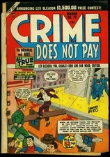CRIME DOES NOT PAY #73 1949 PRE CODE-GEORGE TUSKA ART-  G