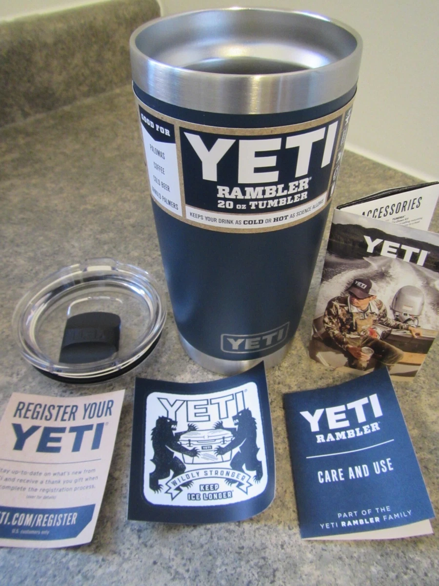 Yeti Rambler 20 oz Magslider Lid Tumbler - Navy