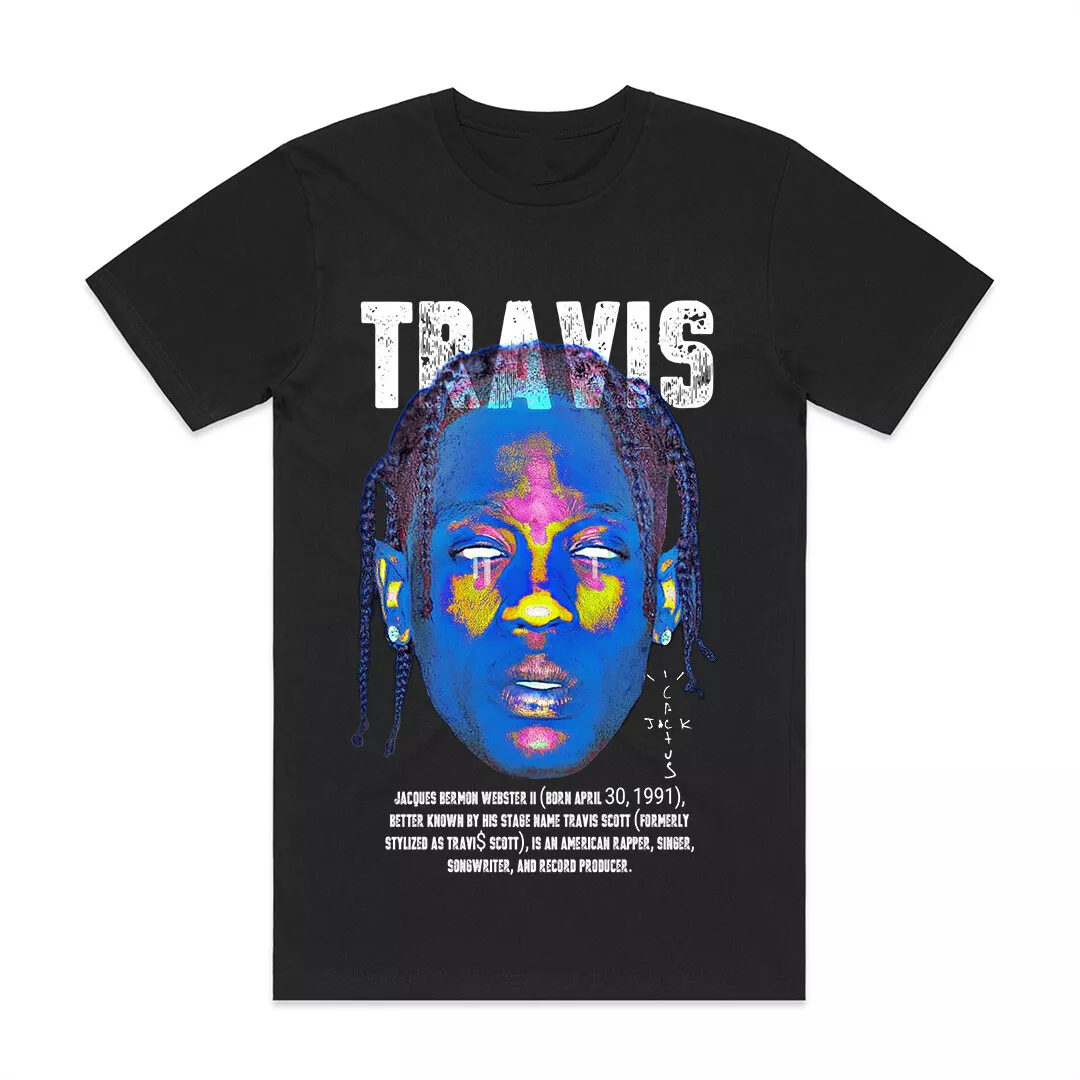 CUSTOM T SHIRT TRAVIS SCOTT MUSIC HIP HOP R B VINTAGE TEE ARTIST POP