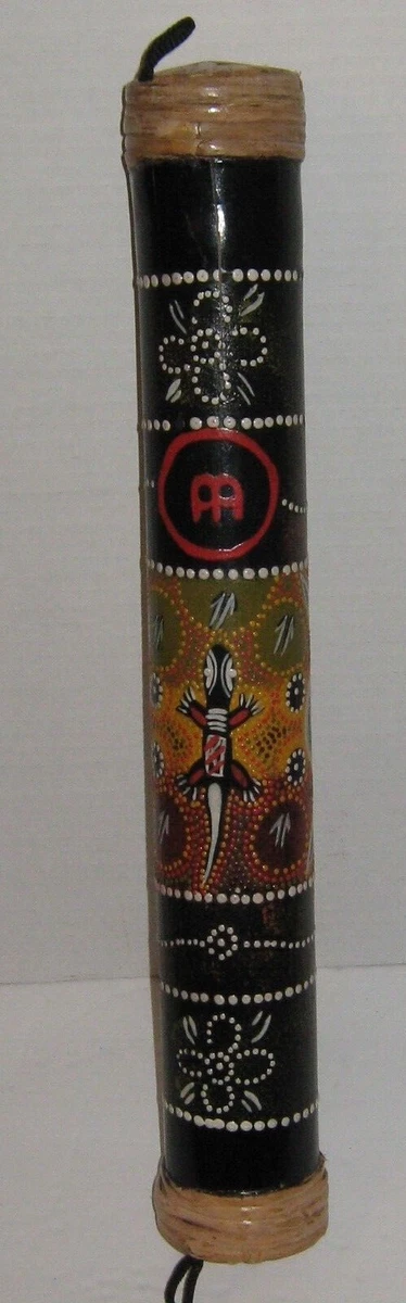 African Tribal Musical Instrument Soothing Rain Maker Stick Lizard
