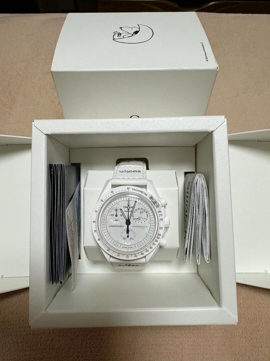 Snoopy x OMEGA x Swatch MoonSwatch White kawaii | eBay Snoopy x OMEGA x Swatch MoonSwatch White kawaii | eBay