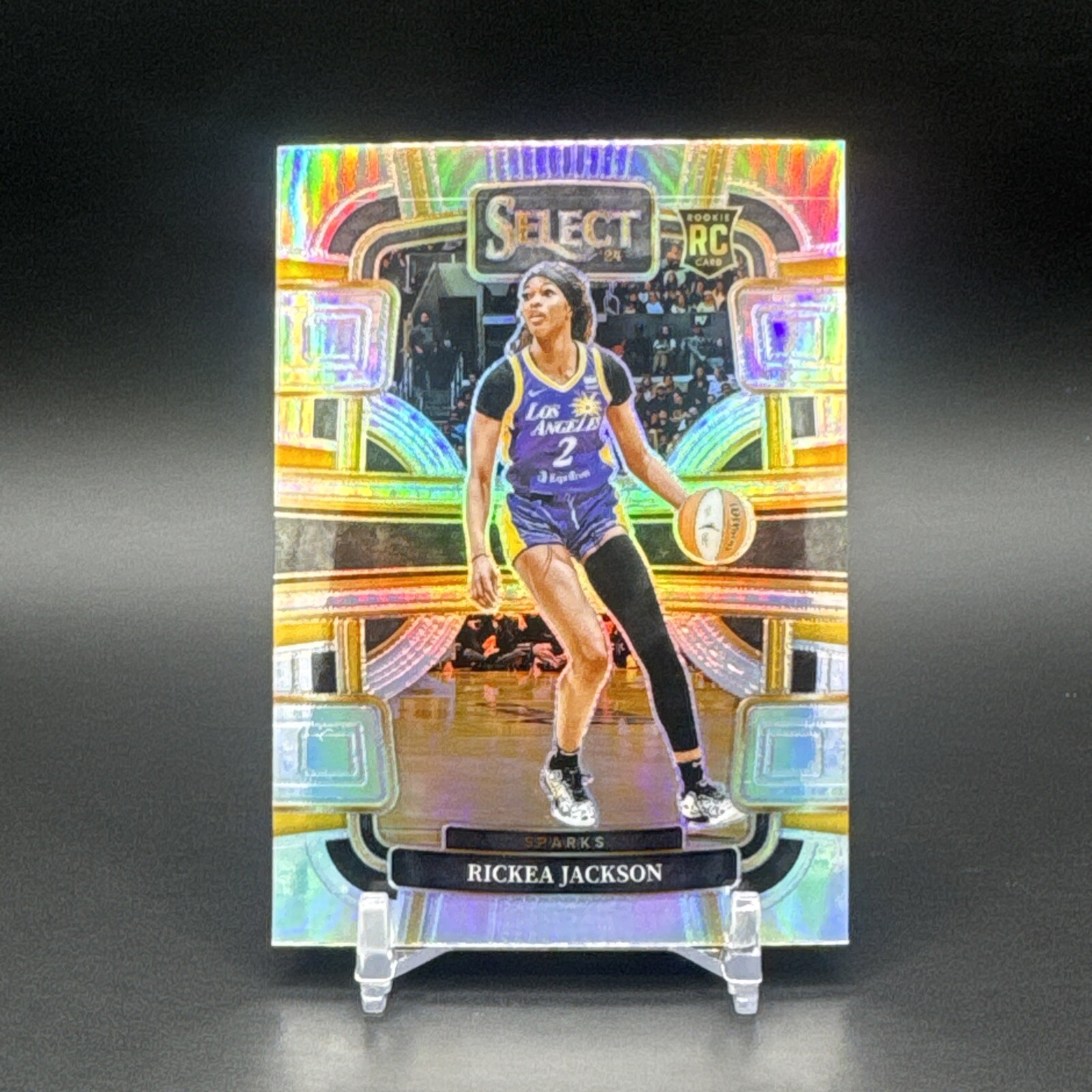 2024 Panini Select WNBA Rickea Jackson Silver Prizm Rookie Card-#58 Sparks