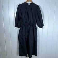 MILLE Resort and Travel Dress  Small Black Celeste 100% Cotton Dress Classic