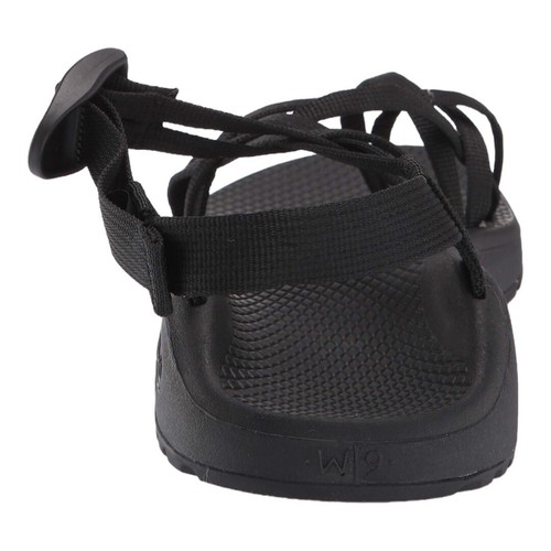 CHACO WOMENS Z/CLOUD ADJUSTABLE STRAP ATHLETIC SANDAL SOLID BLACK SIZE 6 - Picture 3 of 15