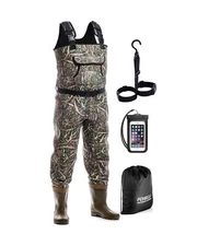 Foxelli Chest Waders – Camo Neoprene Hunting & Fishing Waders for Men & Women...