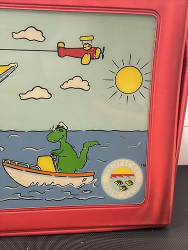 VTG 1986 The Saurus Gang Cliff Galbraith Tropical Swim Club Carry Case Used - Picture 2 of 13