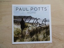 Paul Potts 2 autographs signed CD booklet "Home"