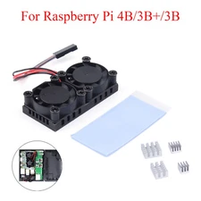 Raspberry Pi 4 ModelB Cooling Dual Fan Kit With Heat Sink For Raspberry Pi4B/3B+
