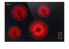 Empava Electric Stove with Dual-Ring Elements 30-in 4 burners Smooth Surface...