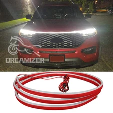 For Ford Explorer ST Expedition Star Up Scan Dynamic LED Hood DRL Light Strips