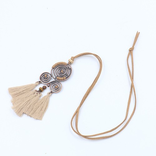Women's Vintage Necklace Alloy Fashion Tassel Pendant Ornament Sweater Chain - Bild 6 von 12
