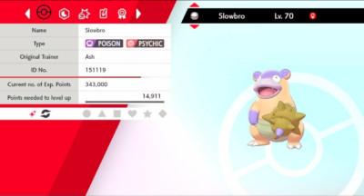 Pokemon Schwert & Schild Shiny Galarian Slowbro 6IV Max EVs