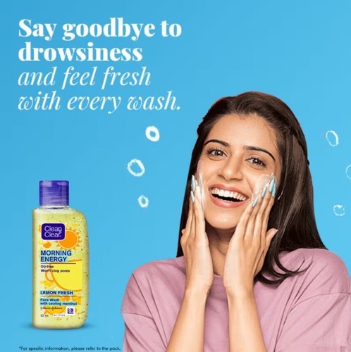 Clean Clear Morning Energy Face Wash Energizing Lemon 50 ML Brand New Fast Ship - Picture 5 of 6