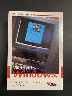 Microsoft Windows Graphic Environment Software Version 3.1 For Dos Systems AUVA