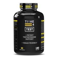 Time 4 Nutrition Test Booster 180 Caps 30 Days Supply Vegan Testosterone Pills