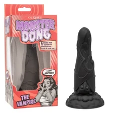 Cal Exotics Monster Dong the Vampire Dildo Black - Silicone Fantasy Dong
