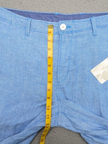 Tommy Bahama Shorts Mens 34W 10" Blue Beach Coast Linen Embroidered Logo $99 - Picture 7 of 15