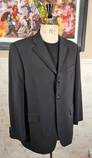 Balmain Blazer Men's UK 40 Black Wool Blend Evening Dinner Jacket Formal