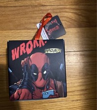 Marvel Comics Deadpool Crew Socks 2 Pack Box Set Size 6-12 NWT