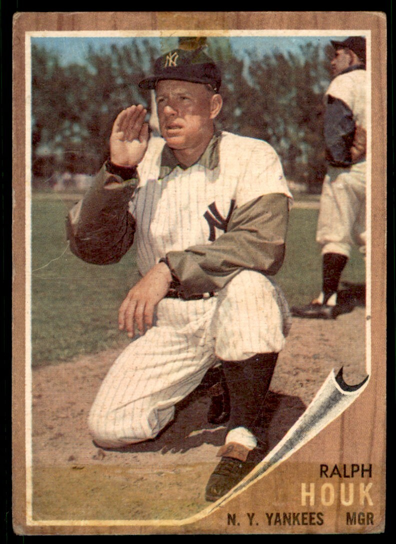 1962 Topps Ralph Houk ( Tape Mark) New York Yankees #88