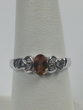Natural Citrine Ring in 925 Sterling Silver