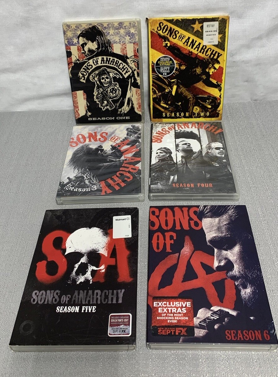 Sons Of Anarchy DVD Set Complete Seasons 1 - 6 **READ DESCRIPTION