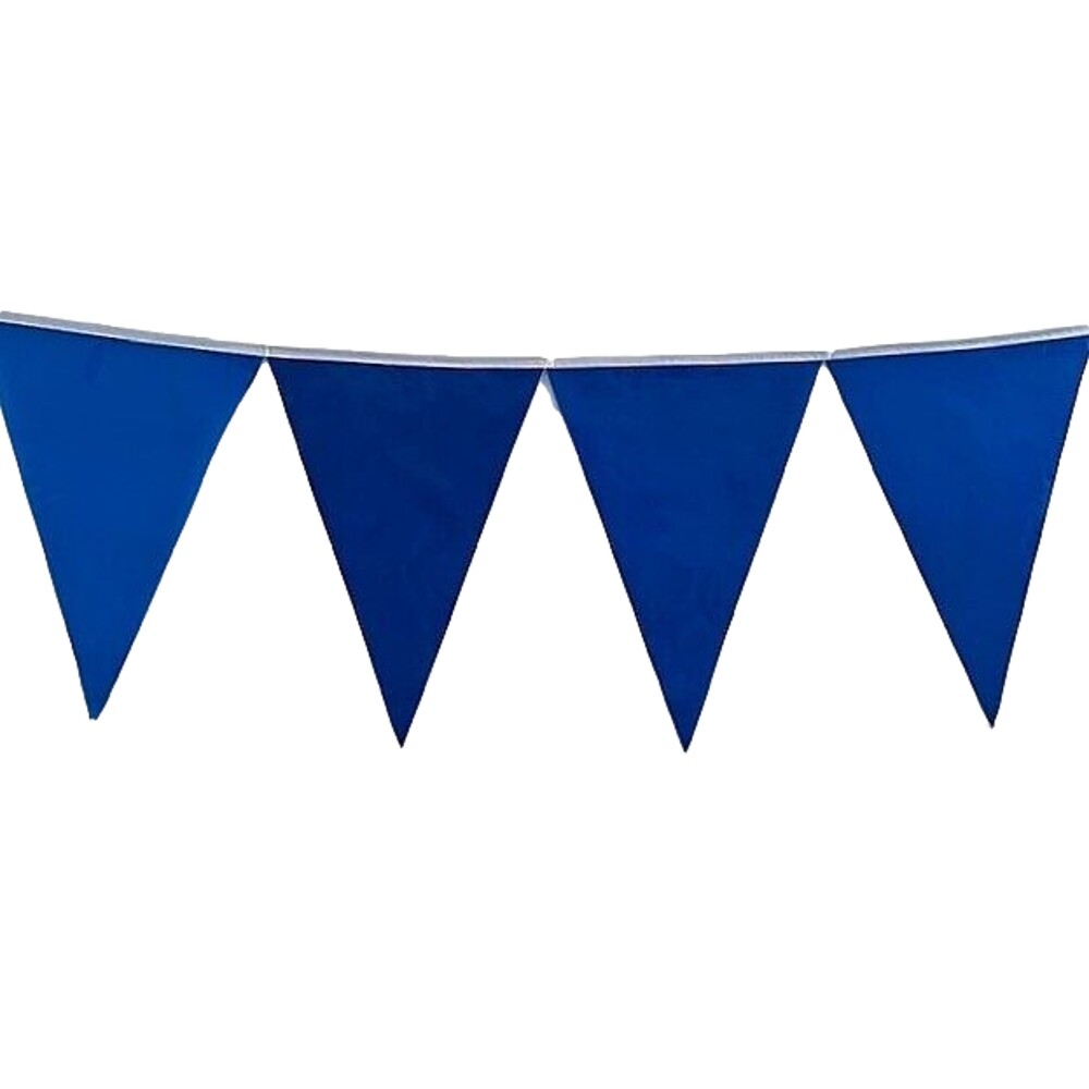 Blue Bunting 10m with 20 Pennants-Indoor-Outdoor Party, Hanging Decorations
