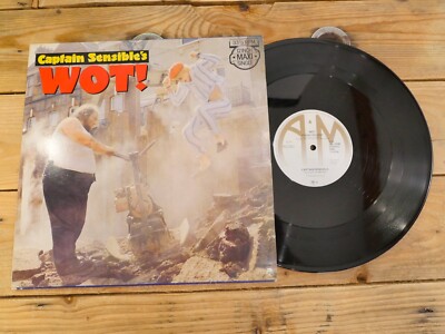 CAPTAIN SENSITIVE WOT! MAXI 45T NO LP VINYL EX COVER EX ORIGINAL 1982