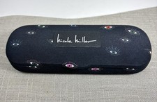 Nicole Miller Black Multicolor Eyes Pattern Eyeglass Hard Shell Protective Case