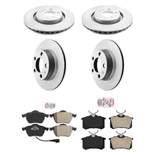 For Volkswagen Beetle 00-10 Brake Kit AmeriPRO Plain Front & Rear Brake Kit w