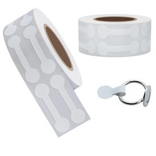 1000PCS Stickers for Small Business Jewelry Tags - Self 0.45 1.65inch, White