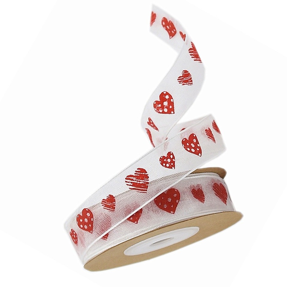 Valentine's Day Packaging Ribbon Fabric Strips Roll Gift Wrapping ...