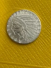 Incuse Indian  1/10 ounce / .999 Fine Silver Fractional Round B/U