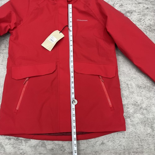 Craghoppers Womens UK 10 Caldbeck Waterproof Breathable Stretch Hood Jacket Coat - Picture 3 of 12