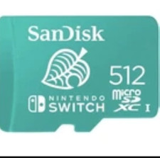 SanDisk 512GB microSDXC UHS-I for Nintendo Switch, Speed Up to 100MB/s SDSQXAO-