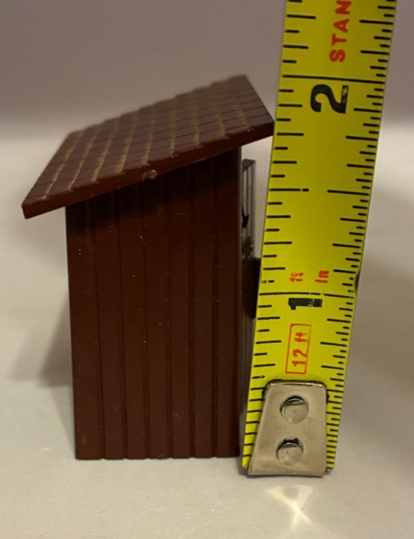 Vintage Bachmann Plasticville Outhouse His & Hers O-S Scale Train Set Scenery