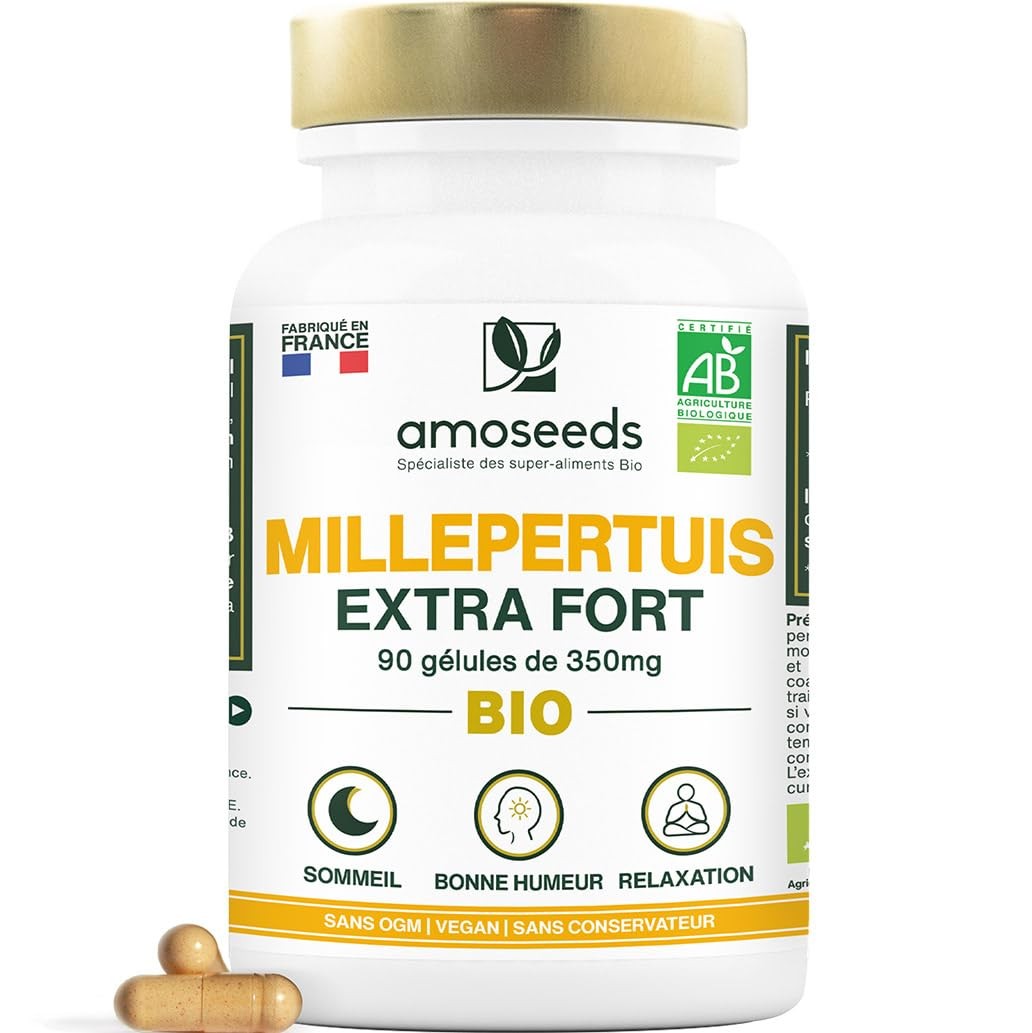 Millepertuis bio gélules bien-être pour retrouver le sourire et affronter l'hiver sereinement