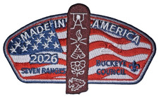 2026 Buckeye Council Shoulder Patch CSP Seven Ranges Scout Reservation MINT!