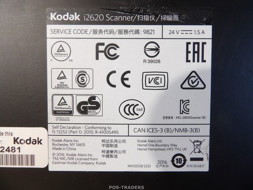 Kodak i2620 Color ADF Duplex Dokumentenscanner USB - 16.316 SCANS / GETESTET... - Bild 9 von 10