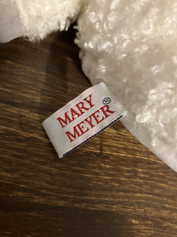Mary Meyer White Lamb Tippy Toes Finger Puppet 7” Peluche Oveja 1996 De colección Foto 3 de 4