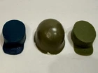 1964 GI Joe 1 Hasbro Helmet And 2 KO Caps - Will Look Great!!