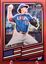 2026 Panini Stars & Stripes - Liam Peterson - Red Prizm - 233/399 - #38