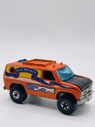 Mattel 1977 Vintage Hot Wheels Orange Baja Breaker Van