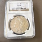 Morgan Silver Dollar $1 Coin 1886 Philadelphia Mint MS 61 NGC 0.9 Silver