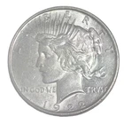 1922 D Silver Peace Dollar Coin $1 Liberty Denver Mint Mark