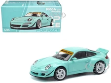 997 RWB LIGHT BLUE 1/64 DIECAST MODEL CAR BY POP RACE PR640237