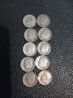 1940's 1950's roosevelt dimes 90 % silver lot of 10