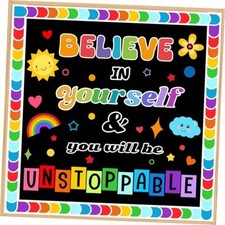 LioNergy Believe in Yourself Classroom Bulletin Board Decoration Set